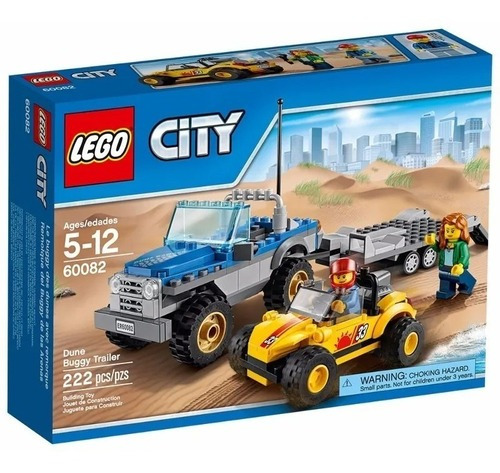 Lego City Jeep Das Dunas Com Trailer E Bugre Veloz  60082