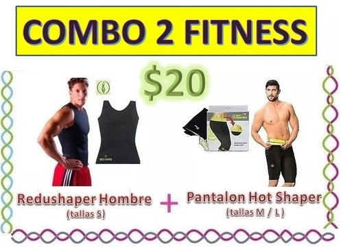 Combo Redushaper Hombre + Pantalon Hot Shaper Promocion Faja