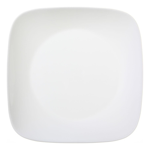 Corelle Square Pure White 10.25  Plato Llano Blanco