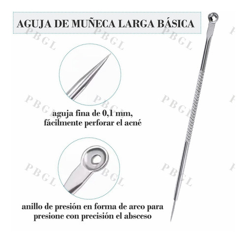 Set Herramientas Acné. Extractor De Espinilla Puntos Negros