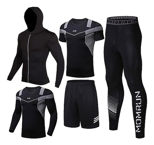Conjuntos De Entrenamiento De 5 Piezas De Ropa De Gimnasio P