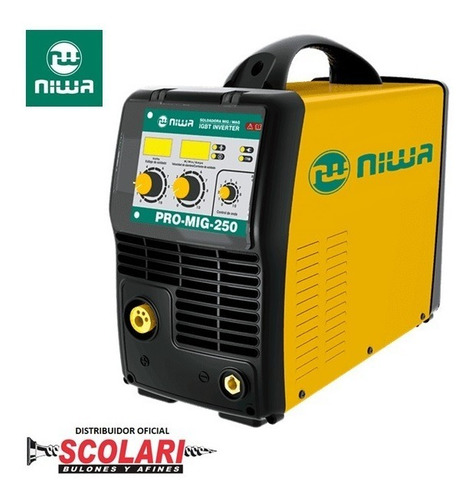 Imagen 2 de 3 de Soldadora Inverter Mig / Mag Niwa Promig-250 Pro-mig-250