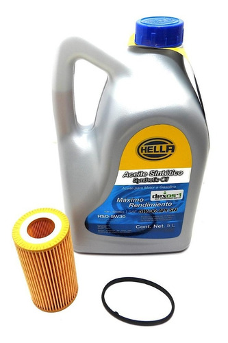 Kit Garrafa Y Filtro Aceite Passat 2012 - 2016 2.5 5w30