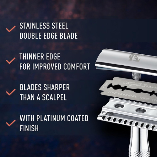100 Navajas De Afeitar Gillette Platinum King C ® Doble Filo