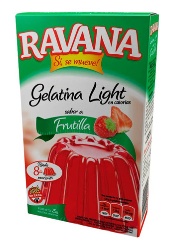 Pack X 18 Unid. Gelatina  Frutdiet 25 Gr Ravana Gelatinas