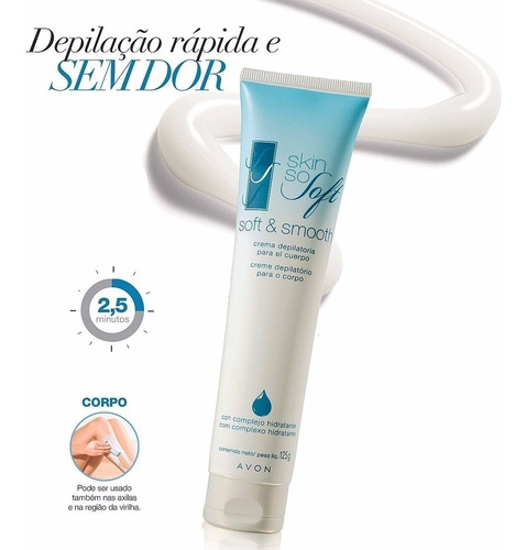  Depilatorio Em Creme Para O Corpo Avon 125g Skin So S