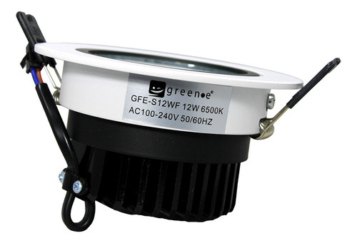 Foco Led Embutido 12w Redondo Luz Fria Luz Frio