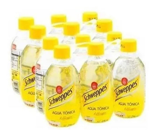 Agua Tónica Schweppes 12 Pack De 296 Mls. Botella De Vidrio