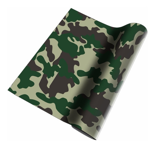 Vinil Adesivo Camuflado Verde 1,0mx0.6m