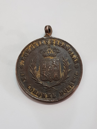Antigua Medalla Romerias Españoles 1898 1er Aniv Mag 60130