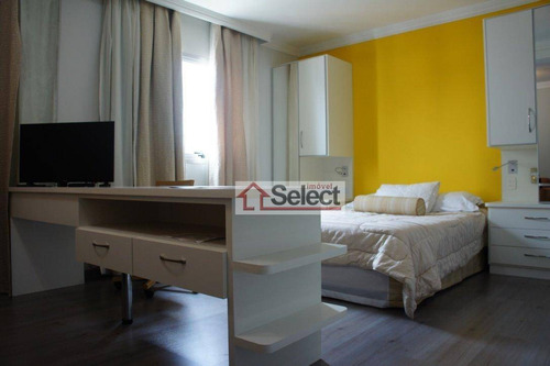 Imagem 3 de 9 de Flat Com 1 Dormitório Para Alugar, 32 M² Por R$ 2.834,25/mês - Pinheiros - São Paulo/sp - Fl0002