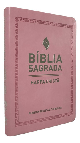 Bíblia Slim Ultra Fina C/ Harpa Cristã - Capa Luxo Rosa