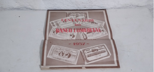 Antiguo Almanaque Banco Comercial Año 1957 Tal Cual Foto