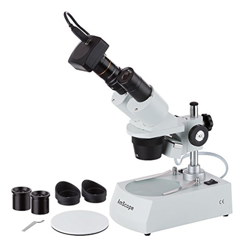 Amscope Se306rpz3 M Forwardmounted Binocular Digital Microsc