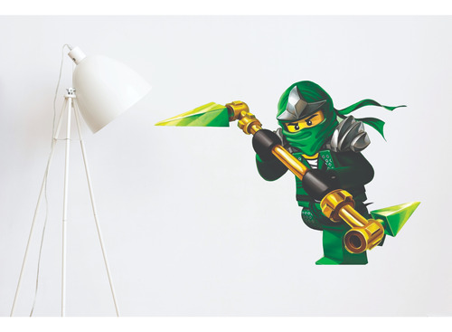 Vinilos Infantil Ninjago Lego Verde Decorativo Pared 80x60cm