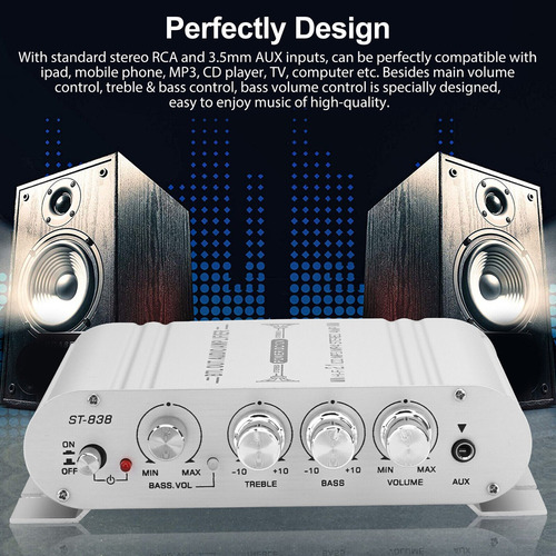 Altavoz Amplificador Estéreo Para Coche Subwoo