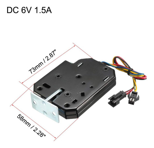Uxcell Dc 6v 1.5a Bloqueo De Solenoide Electromagnético Elec