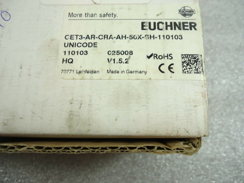 Euchner Cet3-ar-cra-ah-50x-sh-110103 Safety Switch