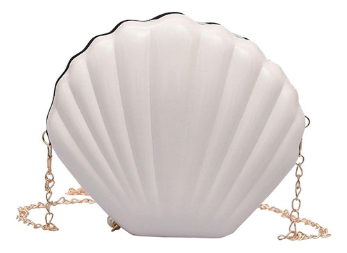 / Bolso De Hombro Con Forma De Concha Para Mujer, Monedero