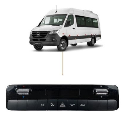 Comando Ar Condicionado Mercedes-benz Sprinter 2019 A 2022