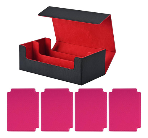 Caja Para Baraja De Cartas, Caja Para Negro Rojo Con Rosa