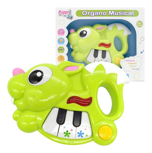 Juguete Musical Con Luz Conejo Piano Primera Infancia Poppi 