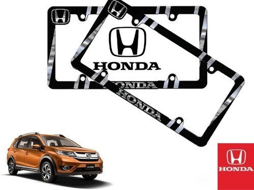 Par Porta Placas Honda Br-v 1.5 2018 A 2021 Original