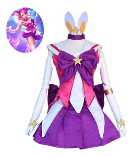 Cosplay Lol Star Guardian Lux Luxanna Crownguard La Dama De