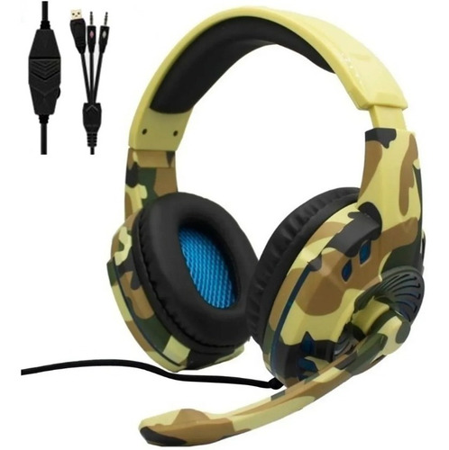 Audífonos Diadema Gamer Komc G305 Con Microfono Y Led Usb