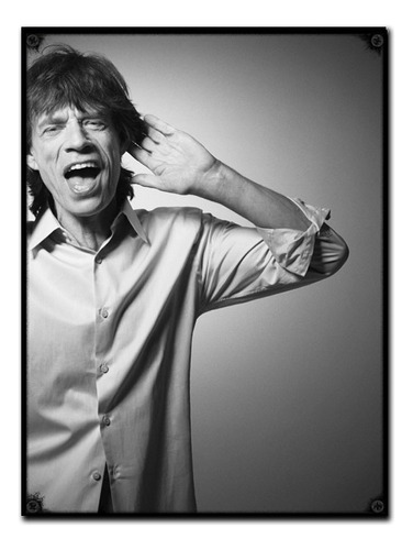 #499 - Cuadro Vintage 30 X 40 - Mick Jagger Poster No Chapa