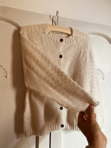 Saco Tejido Con Manga Calada De Invierno
