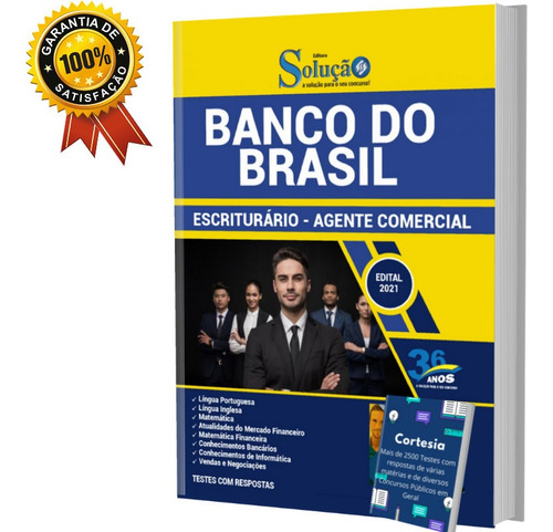 Imagem 1 de 6 de Apostila Bb - Banco Do Brasil Escriturário Agente Comercial