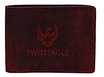 Swiss Eagle Minimalist Cartera De Cuero Para Hombres Lvpf2