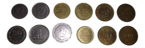 Lote De 12 Monedas Conmemorativas Argentinas