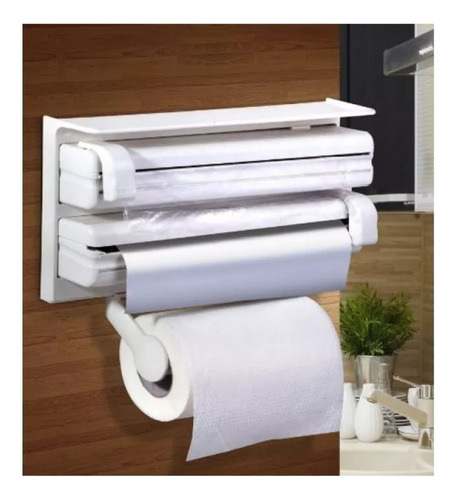 Dispensador De Rollos Triple 38cm Ideal Ahorro Espacio