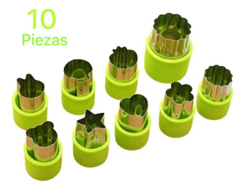Mini Cortadores Moldes De Galletas Frutas Verduras Masas