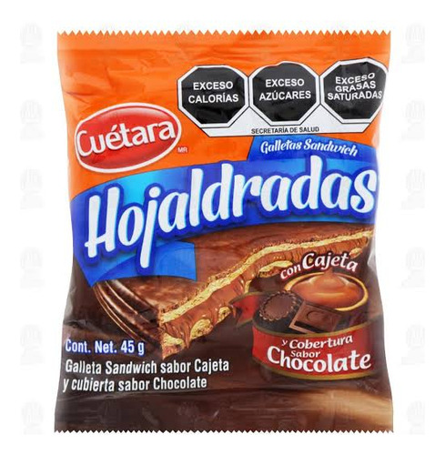 Galleta Cuétara Hojaldradas Con Cajeta 45 Gr. Caja Con 200pz