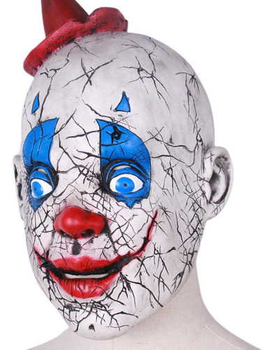 Máscara De Payaso Casco Casco De Látex Sonriente Joker