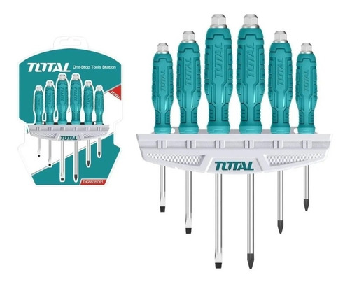 Destornillador Jgo X  6pz De Golpe Total Tools Thgss35061