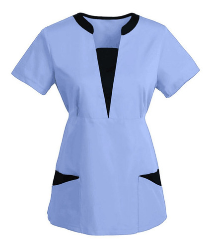 Uniforme De Enfermería Para Mujer, Blusas De Manga Corta Con