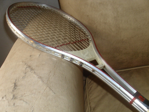 Raqueta De Tenis Antigua Con Funda De Aluminio
