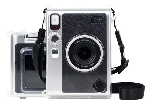 Funda Crystal Shell Con Correa Para Fujifilm Instax Mini Evo