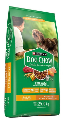 Imagen 1 de 2 de Alimento Para Perro Adulto Dog Chow Raza Mini Y Pequeña 25kg