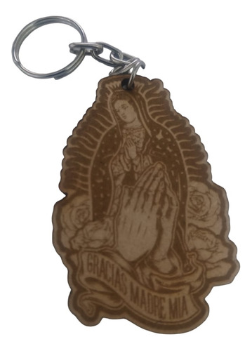 Llaveros Mdf - Virgen Guadalupe - 30 Piezas - Recuerdo 