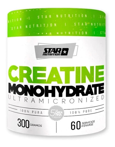Creatina Monohidrato 300 Gr Star Nutrition Creatine Micronizada