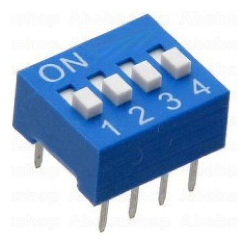 Dip Switch 4 Contactos Vias Llaves Deslizables Arduino