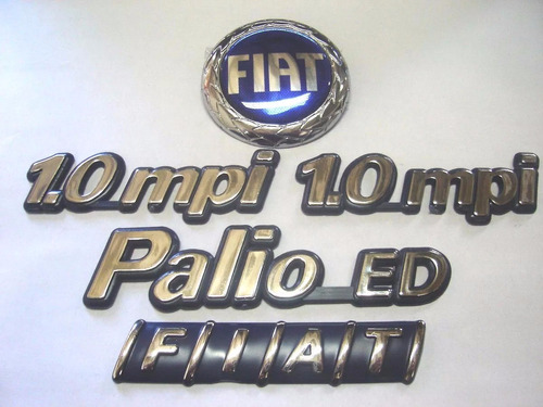 Kit Emblemas Palio Ed + 2x 1.0 Mpi + Capo E Mala 96/99 - Sle