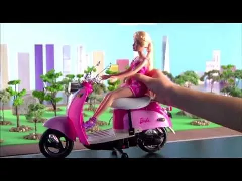 Carro Moto Controle Remoto Barbie Disney Candide