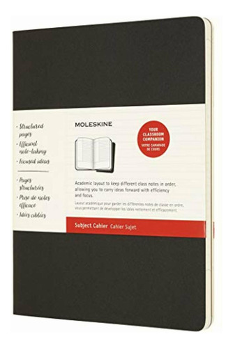 Moleskine Subject Cahier Soft Cover Journal, Set Of 2, Xl