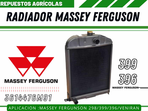 Radiador Tractor Massey Ferguson Y Veniran 298 399 396